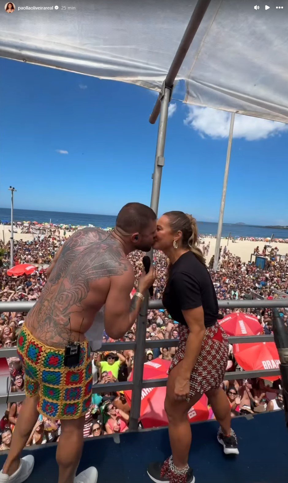 Diogo Nogueira sobre despedida de Paolla do posto de rainha de bateria: ‘Ela nunca vai largar o carnaval. Nunca vai largar a Grande Rio’