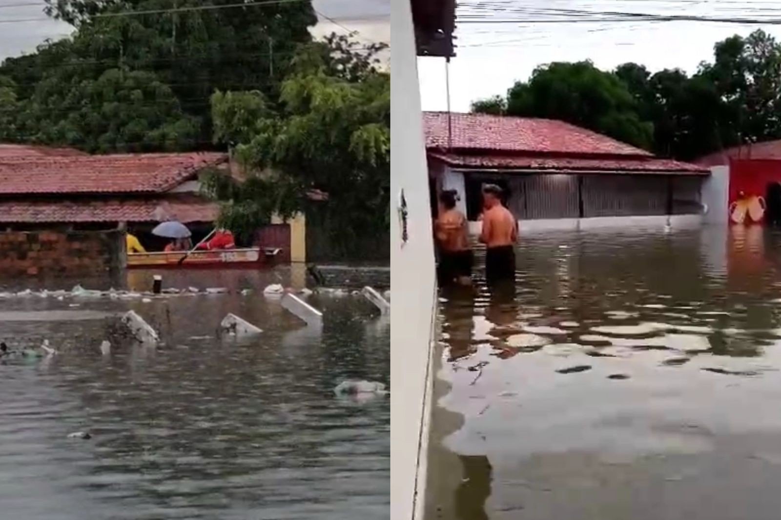 Vídeo: ruas e avenidas ficam alagadas após chuva de 170 mm em Parnaíba, no litoral do Piauí Vídeo: ruas e avenidas ficam alagadas após chuva de 170 mm em Parnaíba, no litoral do Piauí