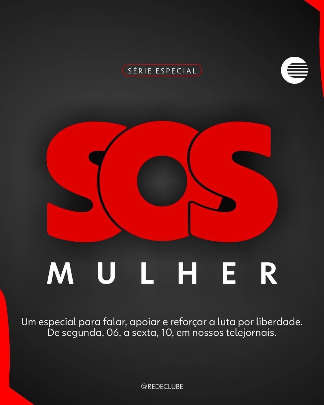 SOS Mulher: Rede Clube promove campanha para ajudar a quebrar o ciclo da violência