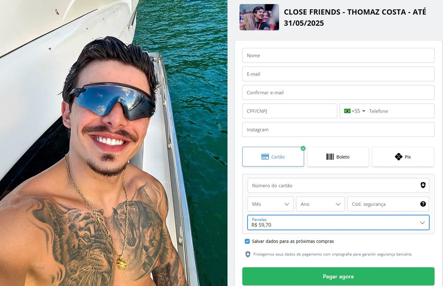 Melhores Amigos por assinatura? Ator cobra por exclusividade no Instagram; entenda estratégia Melhores Amigos por assinatura? Ator cobra por exclusividade no Instagram; entenda estratégia