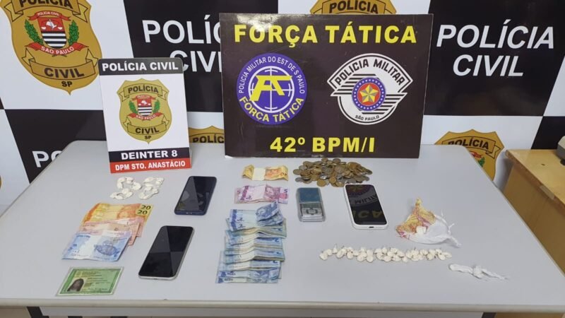 Operação Thundera cumpre mandados de busca e cinco pessoas são presas por tráfico de drogas em Santo Anastácio
