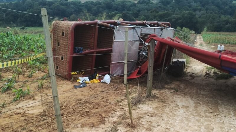 Piloto de balão que caiu e causou morte de mulher no interior de SP tem prisão preventiva decretada