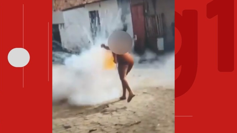 Mulher fica gravemente ferida após ter rosto atingido por espada junina em cidade da Bahia