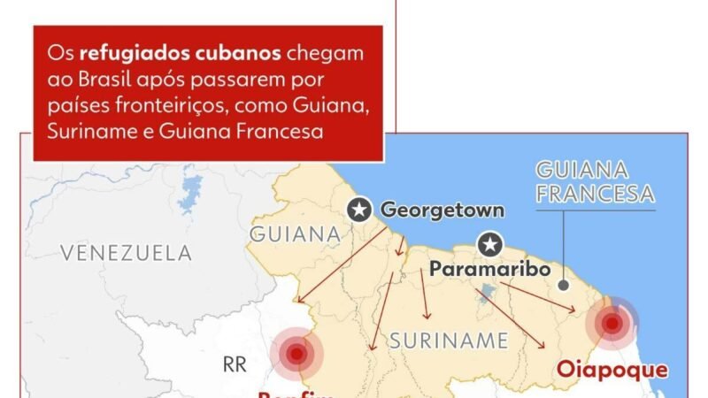 Cubanos lideram pedidos de refúgio no Brasil pela primeira vez em 10 anos