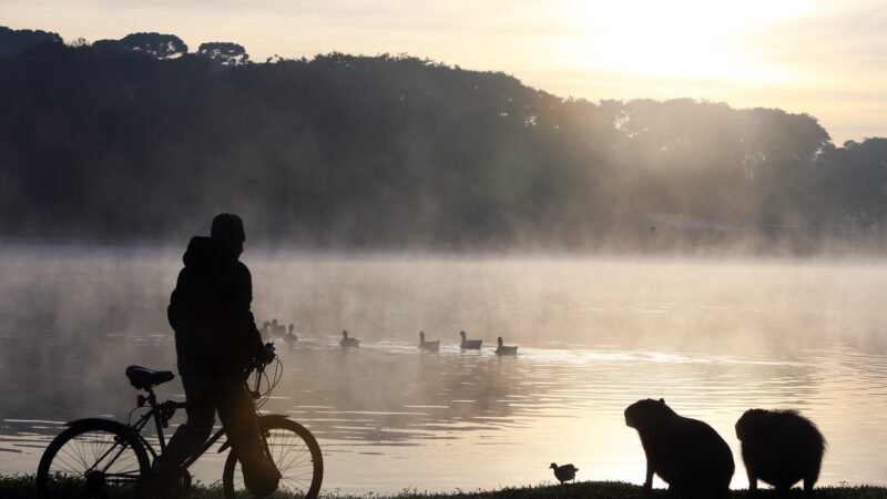 Frente fria mantém manhãs geladas no Sul e Sudeste; calor e tempo seco se espalham pelo restante do país