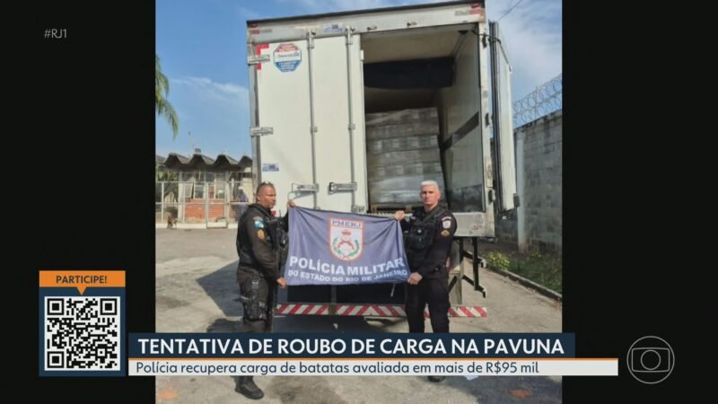 PM impede tentativa de roubo de carga na Pavuna