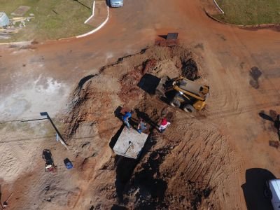 OBRAS DE DRENAGEM DA ITAIPU BINACIONAL IRÃO BENEFICIAR OS BAIRROS DO JARDIM DOS EUCALIPTOS II O NOVO LOTEAMENTO ESTANISLAU JAVORSKI.