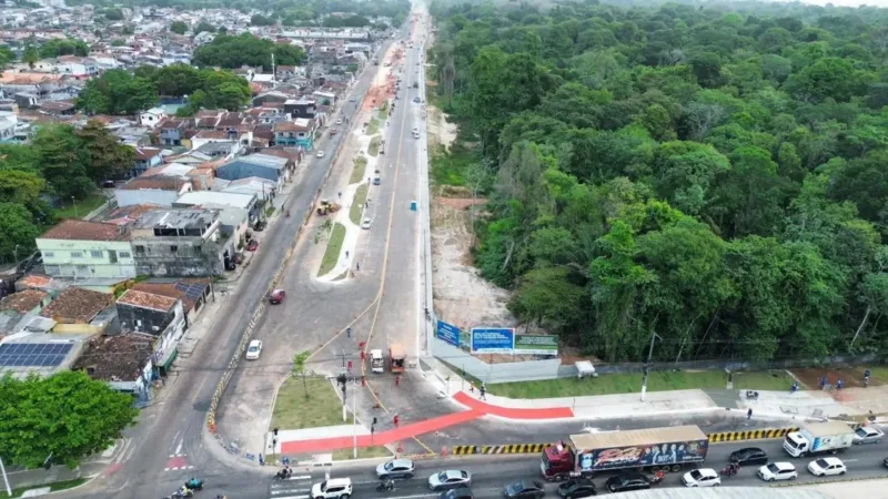 Trânsito é interditado em trecho da Rua da Marinha, em Belém, para avanço de obras da COP 30