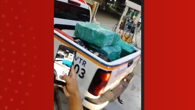 Motorista foge de blitz e é preso com mais de meia tonelada de maconha em Manaus