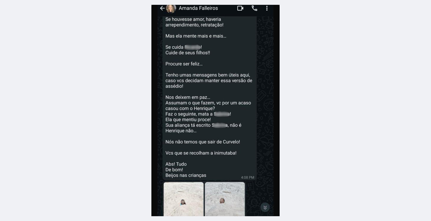 Esposa de delegado afastado por assédio tentou coagir família de vítima com foto e mensagens: ‘Beijos nas crianças’