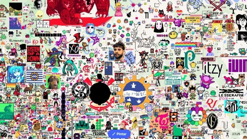 Game viral: Vale do Paraíba é tomado por desenhos em site que reúne pessoas para pintar o mapa-múndi