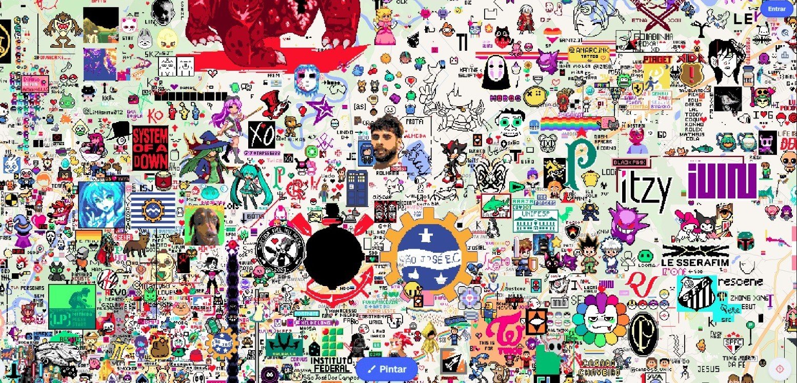 Game viral: Vale do Paraíba é tomado por desenhos em site que reúne pessoas para pintar o mapa-múndi Game viral: Vale do Paraíba é tomado por desenhos em site que reúne pessoas para pintar o mapa-múndi
