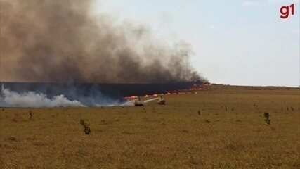 Alcinópolis decreta emergência após incêndio destruir 9 mil hectares de parque estadual em MS
