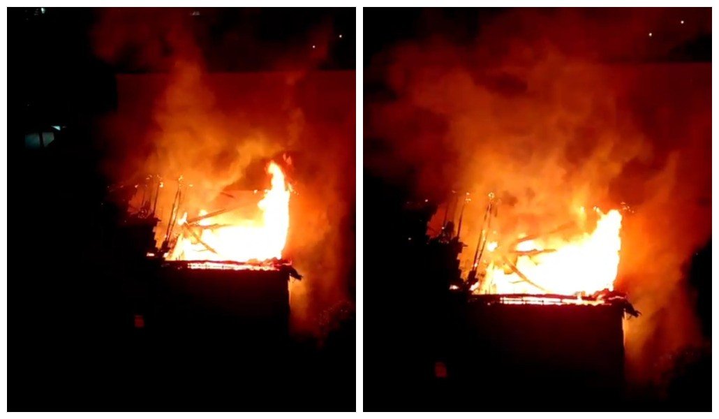 VÍDEO: Incêndio atinge residências em São Caetano, na Grande São Paulo