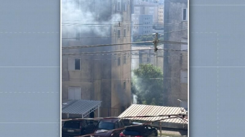 VÍDEO mostra como ficou apartamento incendiado em Campinas; mulher foi intoxicada por fumaça