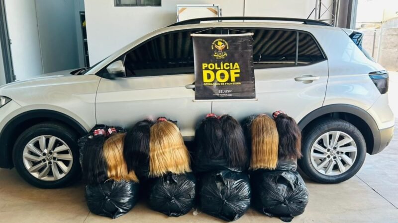 Ex-vereador é preso com carga de cabelo humano avaliada em R$ 2,5 milhões escondida em carro