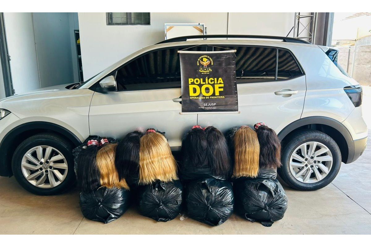 Ex-vereador é preso com carga de cabelo humano avaliada em R$ 2,5 milhões escondida em carro