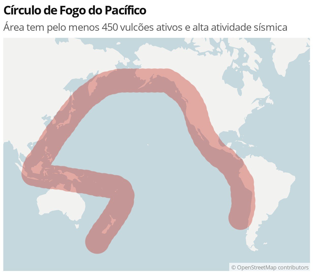 Terremoto no Japão expõe força do Círculo de Fogo do Pacífico; região é uma das mais instáveis do planeta