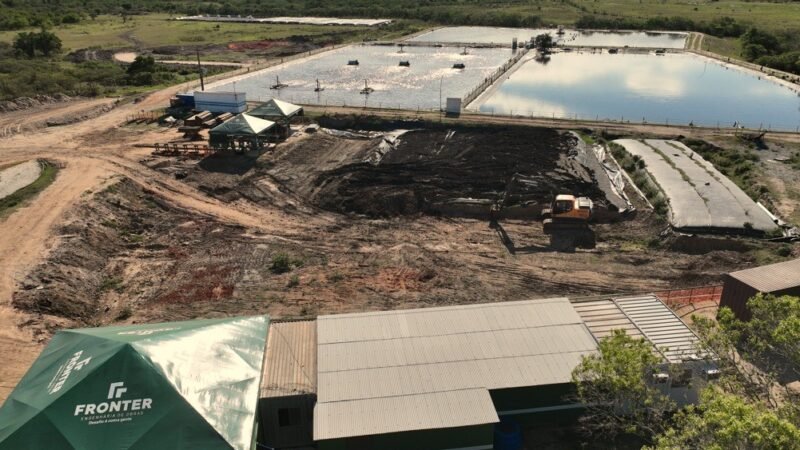 Avançam as obras da Estação de Tratamento de Esgoto do Jardim Esperança