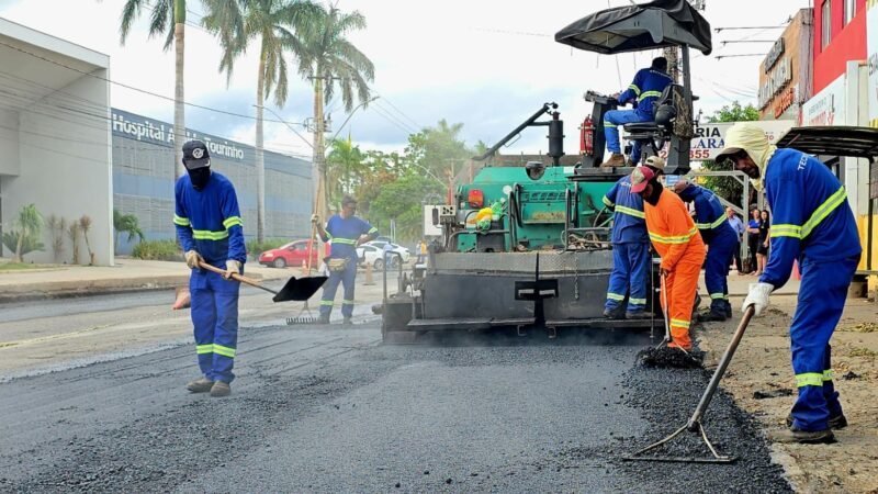 Prefeitura de Montes Claros faz o recapeamento da avenida João XXII