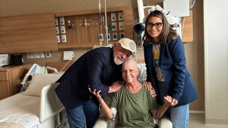 Em tratamento contra o câncer, Roseana Sarney recebe visita do presidente Lula e de Janja em São Paulo