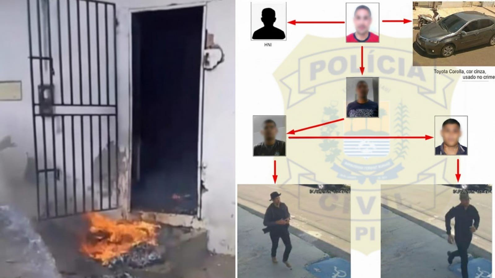 Suspeito de integrar grupo de falsos policiais que incendiou casa é preso no Piauí