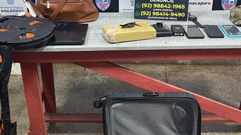 Bombeiro militar é preso com 1 kg de cocaína durante abordagem no interior do AM