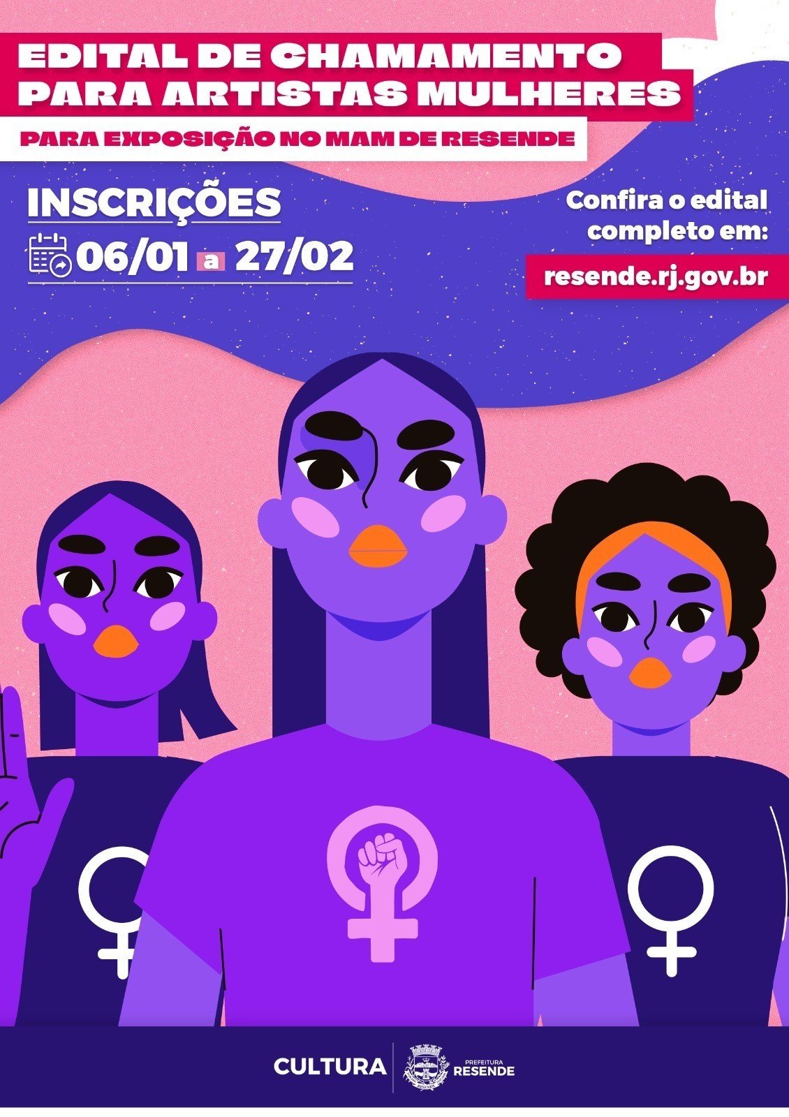 Estão abertas as inscrições para a exposição ‘Mulheres por Mulheres’ no Museu de Resende