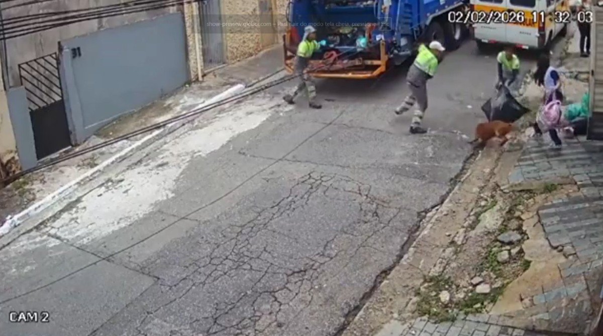 VÍDEO: Cão pitbull escapa de casa e ataca coletores de lixo no Jabaquara, na Zona Sul de SP