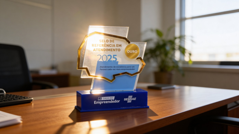 Sala do Empreendedor de Fazenda Rio Grande recebe Selo Ouro em Atendimento do Sebrae