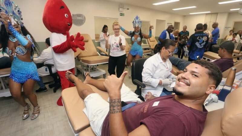 Hemorio lança campanha para incentivar doação de sangue no carnaval, período mais crítico do ano