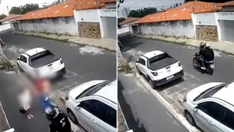 VÍDEO: Juiz é assaltado com família em frente a escola de música em Teresina