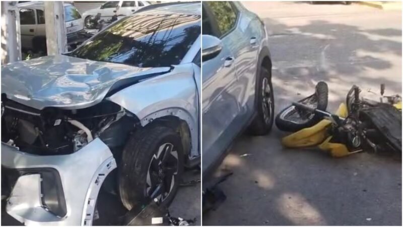 Motociclista morre e passageira fica ferida em colisão com carro em Fortaleza