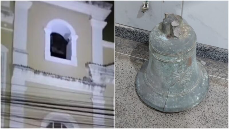Sino furtado após invasão de igreja em Fortaleza é recuperado