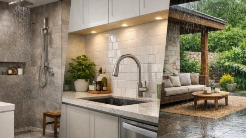 O verão exige atenção redobrada à umidade e aos revestimentos da casa