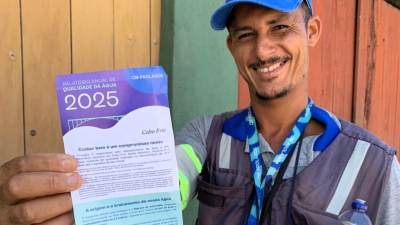 Prolagos distribui Relatório Anual de Qualidade da Água para moradores