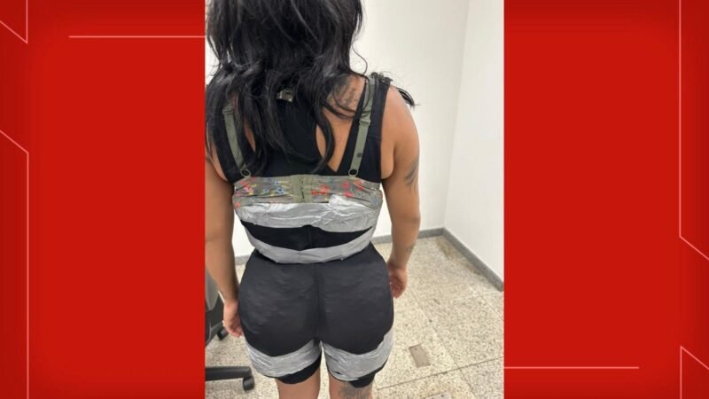 Mulher é presa com drogas presas ao corpo no Aeroporto de Brasília