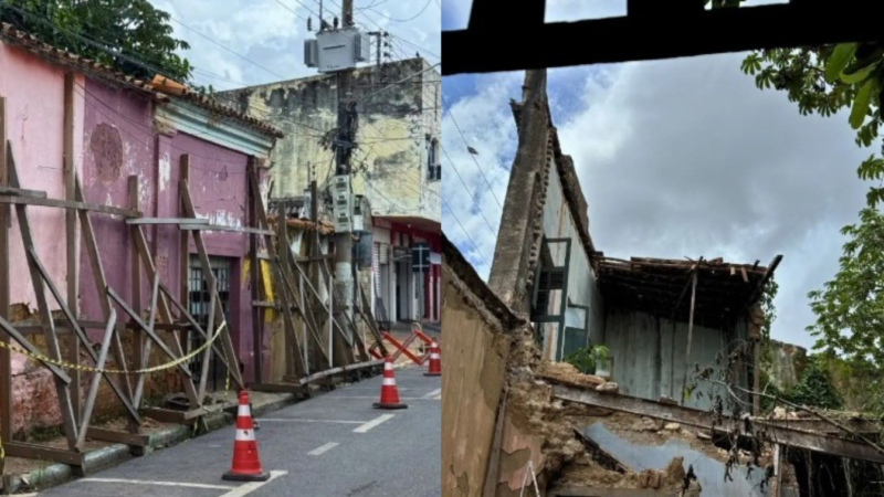 Casarão com risco de cair não será demolido, anuncia Prefeitura de Cuiabá