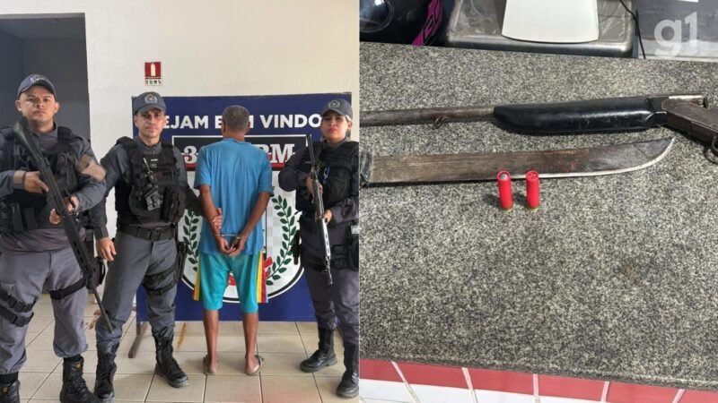 Homem ataca vizinho com golpes de facão, vai buscar arma de fogo para matá-lo e acaba preso no MA