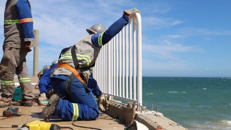 Obras do Píer do Emissário entram em nova fase