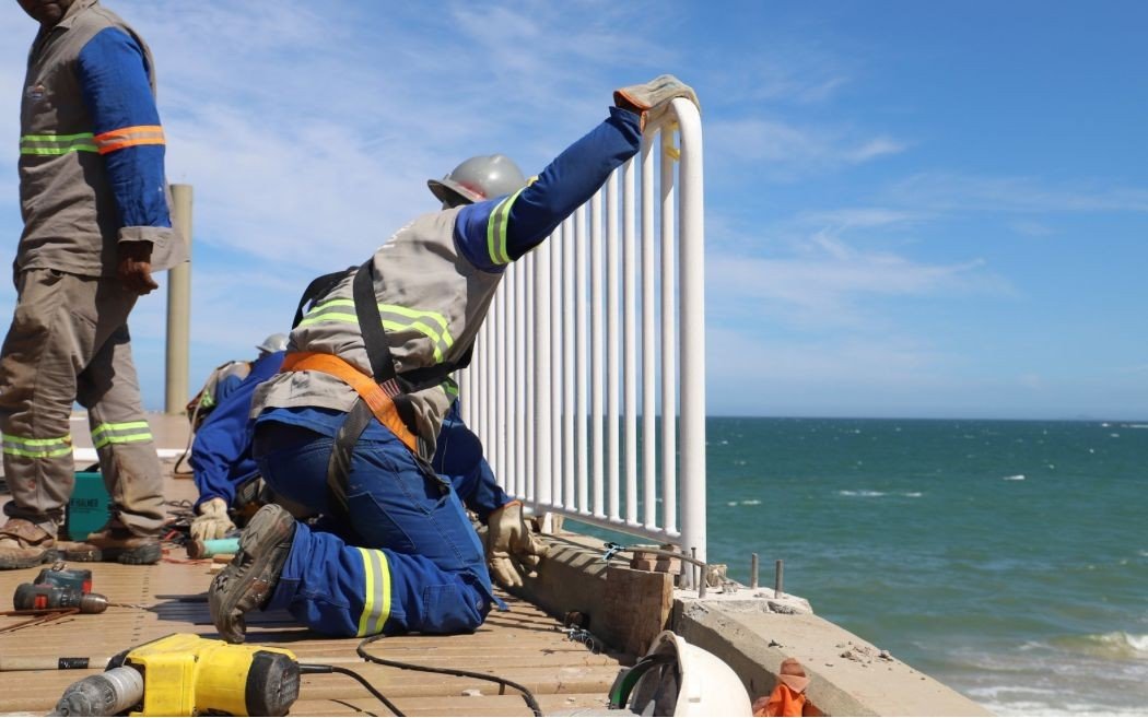 Obras do Píer do Emissário entram em nova fase