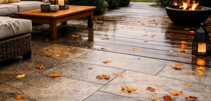 Revestimentos certos renovam áreas externas para o outono