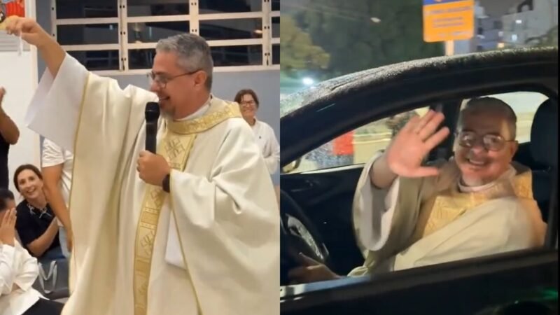 Após repercussão, padre anuncia que vai refazer rifa da própria paróquia em que ganhou carro em SC