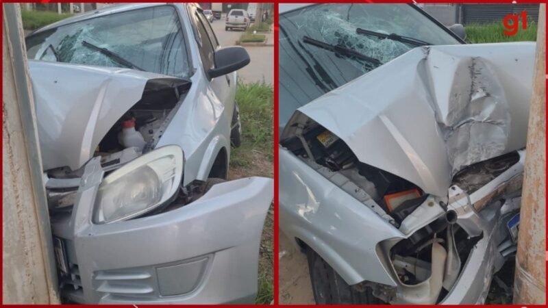 Carro perde controle, bate em poste na contramão e jovem morre em Governador Valadares