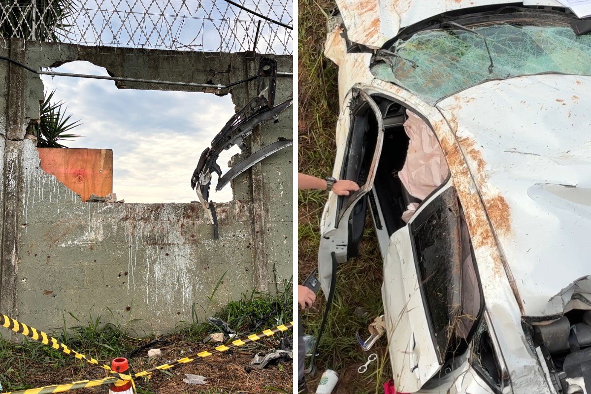 Mulher morre após carro capotar e bater em muro em rodovia de Limeira