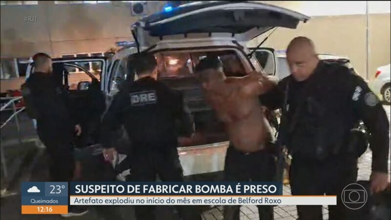 Polícia prende traficantes investigados por ligação com bomba que feriu alunos em Belford Roxo