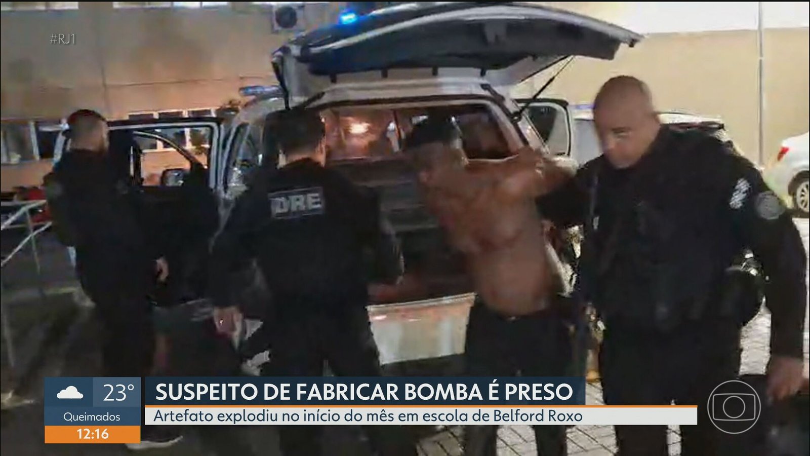 Polícia prende traficantes investigados por ligação com bomba que feriu alunos em Belford Roxo