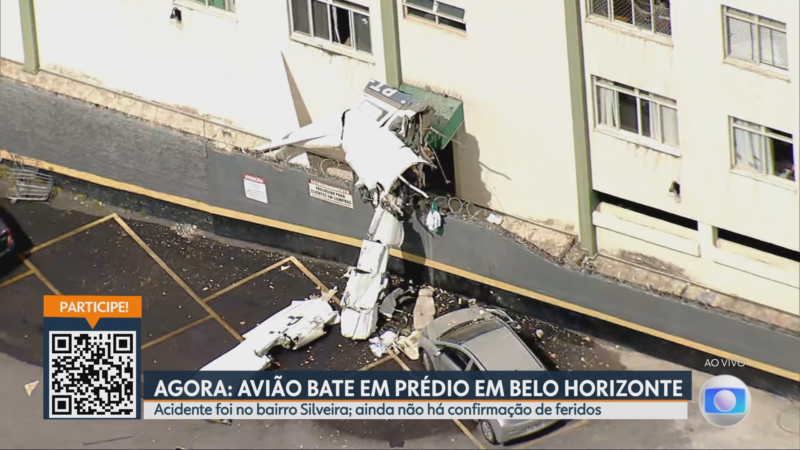 Avião que caiu e bateu em prédio de BH é de 1979 e tem capacidade para 5 passageiros