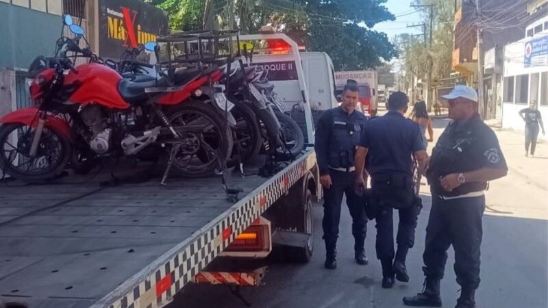 Município inicia operação itinerante de combate a motos irregulares