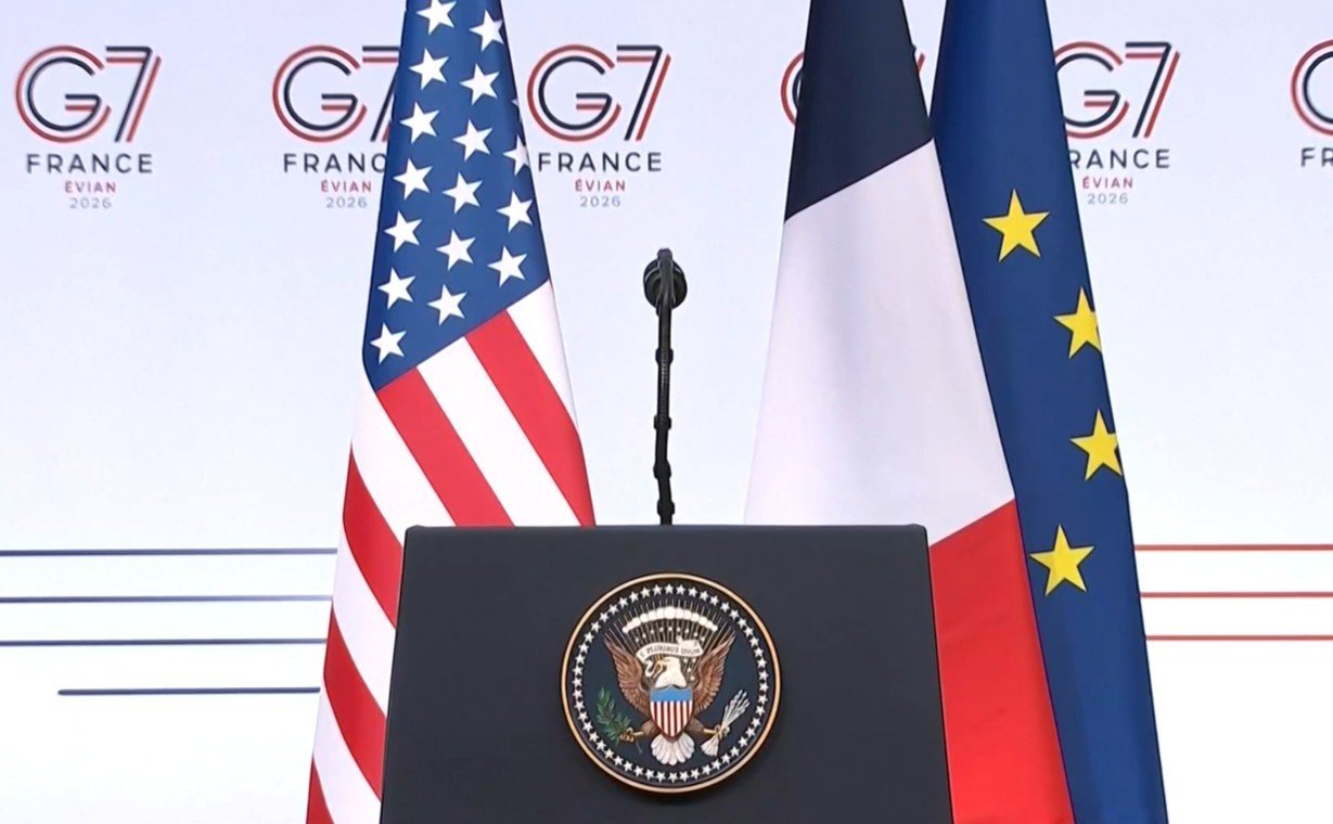 DAQUI A POUCO: Trump dá entrevista durante a cúpula do G7